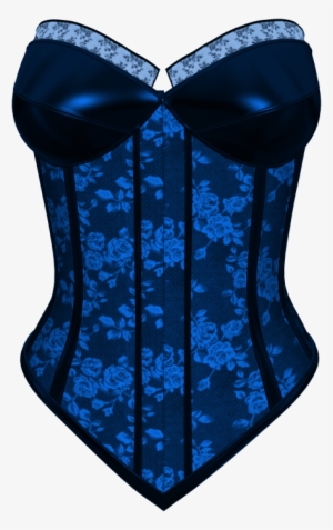 Lacarolita Ncg Corset1 - Blue Lingerie Clipart #457806