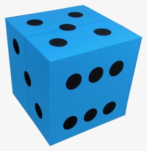 Koplow Blue D6 100mm Foam Die - Dice #457881