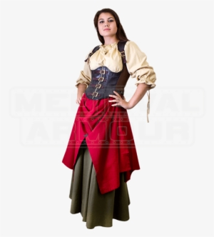 Leather Rogue Corset - Leather Rogue Corset X-large Brown With Beige #458301