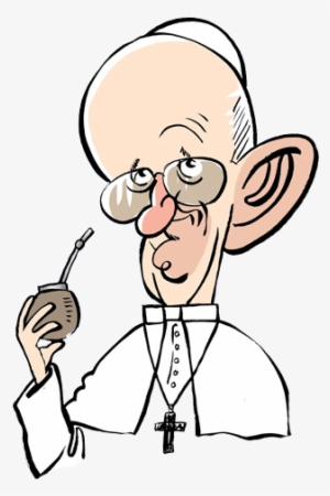 Free Clip Art Catholic Pope Francis - Pope Cartoon Transparent - Free ...