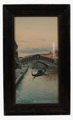 Franklin Dullin Briscoe Venice Canals Waterscape Watercolor - Watercolor Painting #458596