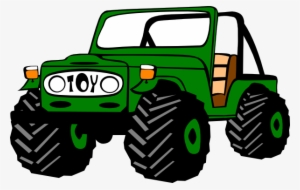 Free Vector Toyota Land Cruiser Clip Art - Jeep Clipart #459301