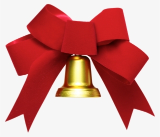 Christmas Bell Png - Bell With Ribbon Transparent #4500238