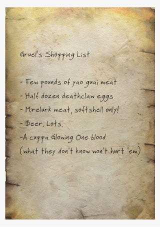 Gruel's List - Handwriting #4500303