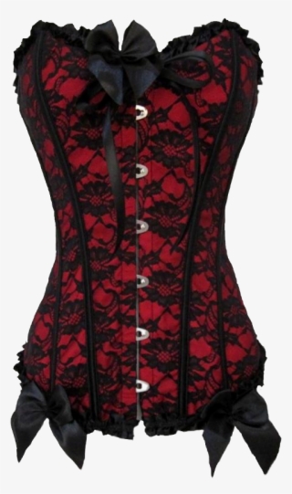 Black Red Goth Corset #4501441