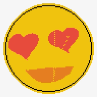 Heart Eye Emoji - Circle #4501688