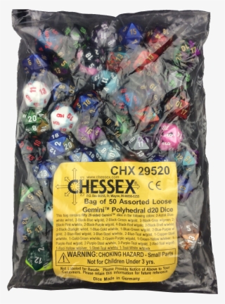 Dice Bag Assorted Gemini Polyhedral D20 #4502322