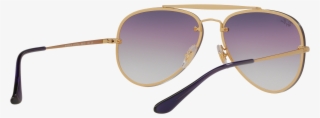 Sunglasses Ray Ban Aviator Blaze Gold Matte Rb3584n - Reflection #4502604
