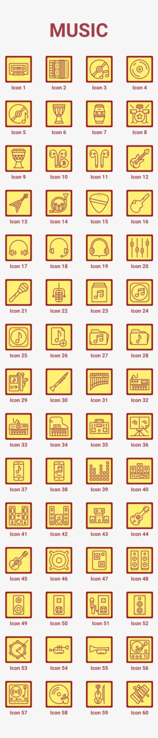 Music Icons And Elements After Effects Templates - Mosaic #4504194