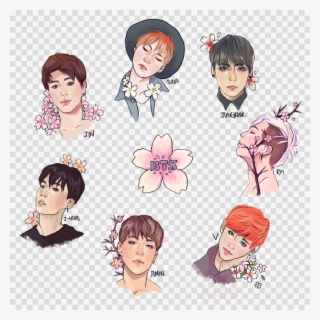 Bts Drawing Clipart Bts Drawing Fan Art - Galaxy Pastel Background Gif #4505262