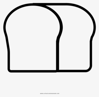 Bread Loaf Coloring Page - Line Art #4505851