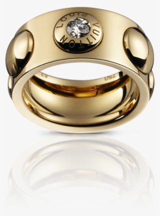 Louis Vuitton Clous diamonds and gold ring