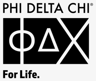 Phideltachi Logo Bw Tagline Left Png - Phi Delta Chi Logo #4506681