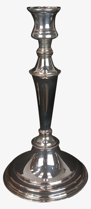 Pair Of Silver Plated Candlebra - Tower #4507856