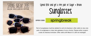 Don't Forget About Our Amazing Sunglass Deal - Internet Coupon #4508196