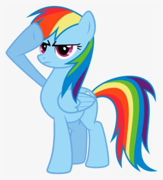 Fanmade Rainbow Dash Saluting By Lixr - Rainbow Dash Salute Vector ...