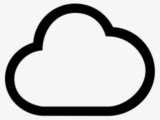 Cloud Outlined Shape - Amazon Cloud #4509099