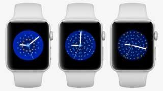 Starry Night 3up - Apple Watch Series 2 Nike+ 42mm Silver Aluminium Case #4511611