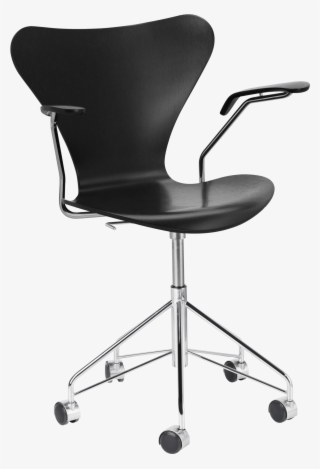 Col Ash Arms Coloured Black Fritz Hansen Office Chair #4512561