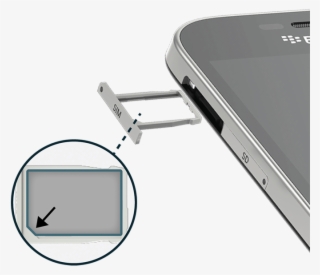 Blackberry Device Showing Where To Insert The Nano - Blackberry Classic Insert Sim #4513117