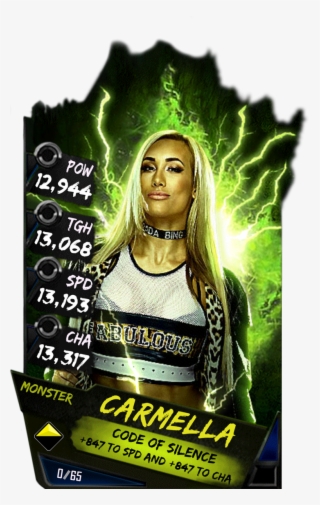 Carmella S4 17 Monster - Wwe Supercard Monster Cards #4513656