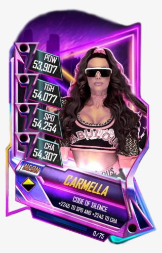 Carmella S5 23 Neon - Neon Card Wwe Supercard #4514315