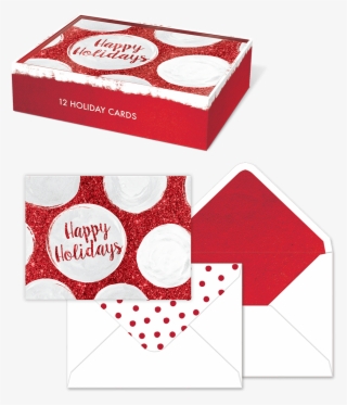 Red Bold Dot Holiday Boxed Cards - 'happy Greeting Cards By Lady Jayne Ltd. - 'happy Holidays' #4517316