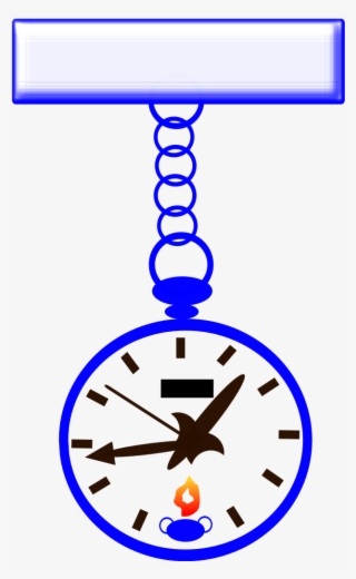 Nurses Fob Watch - Vector Art Clock Face #4517457