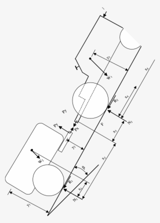 Schematic Representation Of Forces Acting On Tractor-trailer - System #4517867