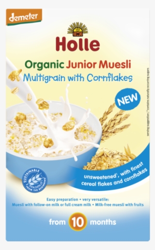 Cereal With Milk Png Clipart Royalty Free Download - Holle Organic Junior Muesli Multigrain W Cornflakes #4518947