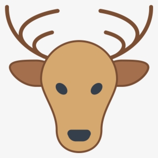 The Skull Profile Of A Deer, Facing Foward - Cartoon #4519825