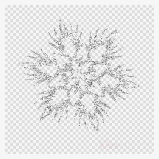 Silver Snowflakes Png Clipart Snowflake Crystal - Silver Transparent Background Snowflake Png #4520404