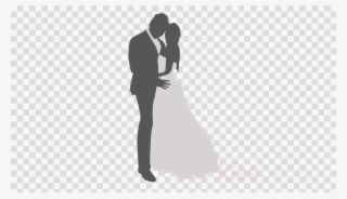 Wedding Couple Silhouette Png Clipart Bridegroom Wedding - Clip Art #4520480