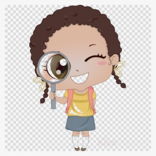 Black Girl With Magnifying Glass Clipart Stock Photography - Lorin Ladybug And Operation Lost Teddy Bear #4523707