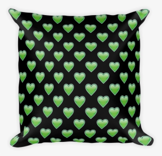 Green Heart-just Emoji - Pillow #4524228