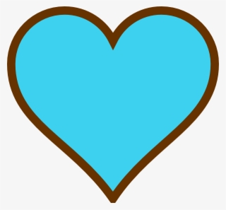 Blue And Brown Heart Svg Clip Arts 600 X 557 Px #4524565
