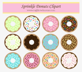 Doughnut Clipart Real Donut - Purple Sprinkled Donut Clipart #4525708