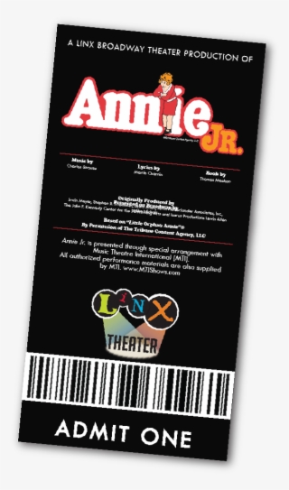 Linx Theater's Broadway Performers Present Annie Jr - Annie Tickets #4525907