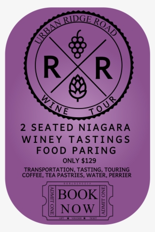 Purple And Black Ridge Road Urban Wine Tour Logo - 今井 キラ #4526017