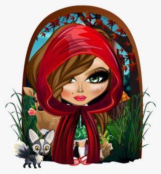 Little Red Riding Hood Before She Runs Into The Wolf - Illustration #4526018