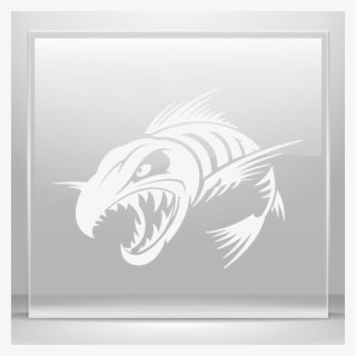 Simple Color Vinyl Aggressive Fish Skeleton #4526440