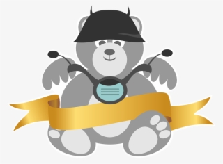Bear,free Vector Graphics,free - Urso Motociclista #4526498