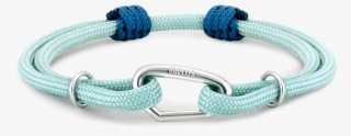 Wristband Summertime Turquoise Rhodium Carabiner - 8bplus Wristband - One Size - Summertime #4526958