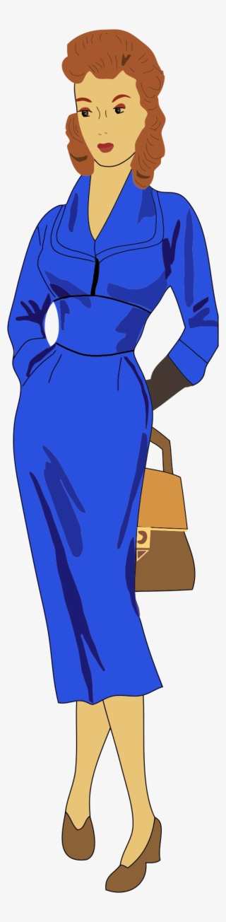 This Free Icons Png Design Of Vintage 1940s Woman #4527381