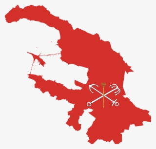 Flag-map Of Saint Petersburg - Saint Petersburg Map Vector #4528113