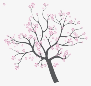Sunset Illustration Branches Transprent - Cherry Blossom #4528383