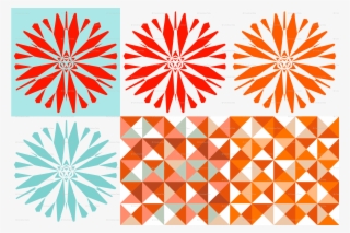 Big Flower Cushion, Orange, Throw Pillows, Cotton Twill, #4529169