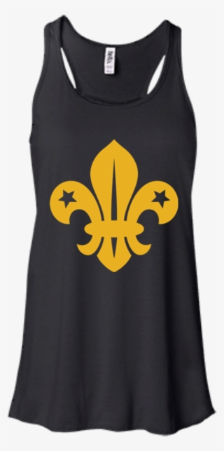 New Orleans Saints Logo Hoodies Sweatshirts - Bella + Canvas Ladies' Flowy Racerback Tank B8800 #4529456