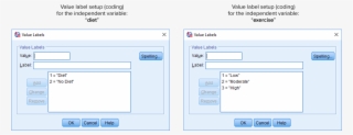 Value Labels Dialogue Box For The Two-way Ancova - Analysis Of Covariance #4530054