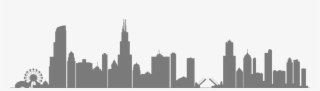 Chicago Transparent Skyline Trace Royalty Free Library - Chicago Skyline Silhouette Png #4530135
